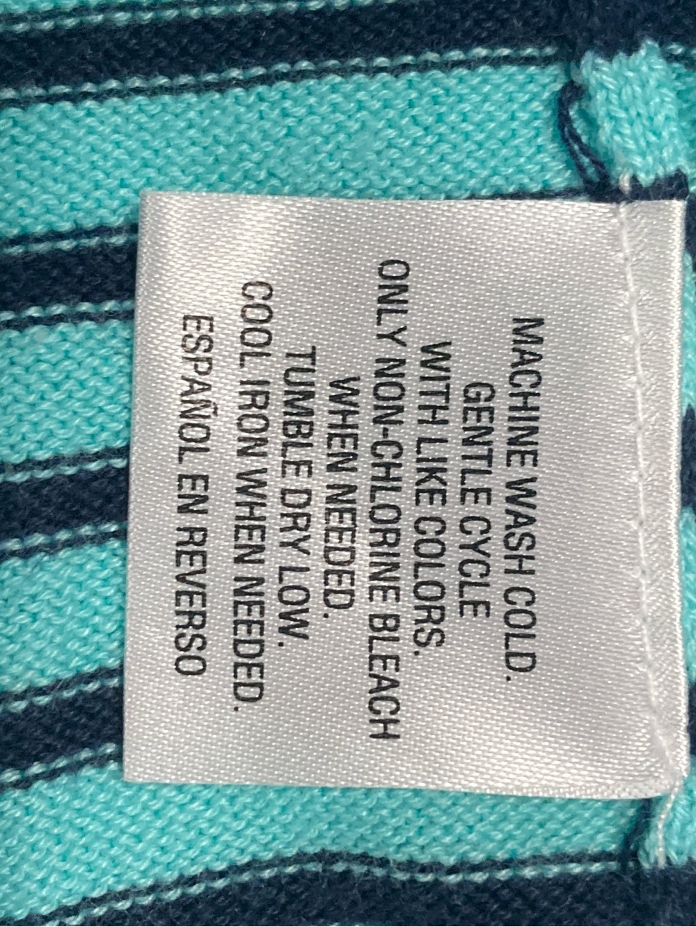 Charter Club Knit Hooded Jacket Women’s Sz P/P Striped Long Sleeve Full Zip - Picture 8 of 14